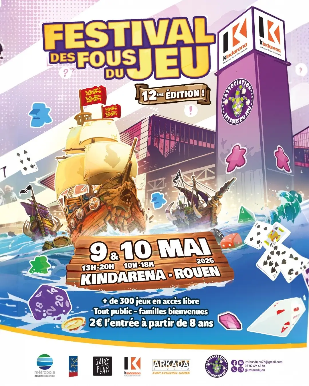 Affiche officielle Fous du jeu 2026