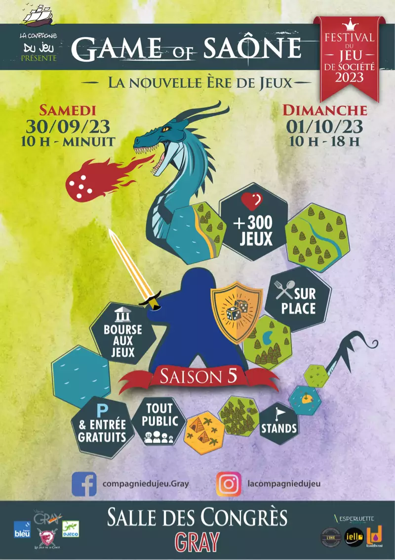 Affiche officielle Game of Saône 2023