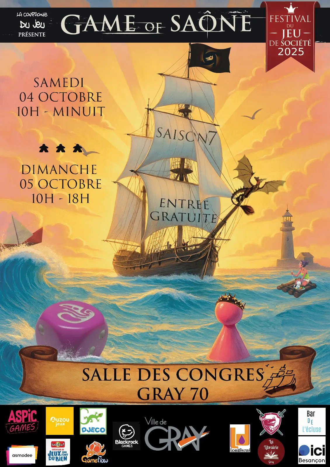 Affiche officielle Game of Saône 2025