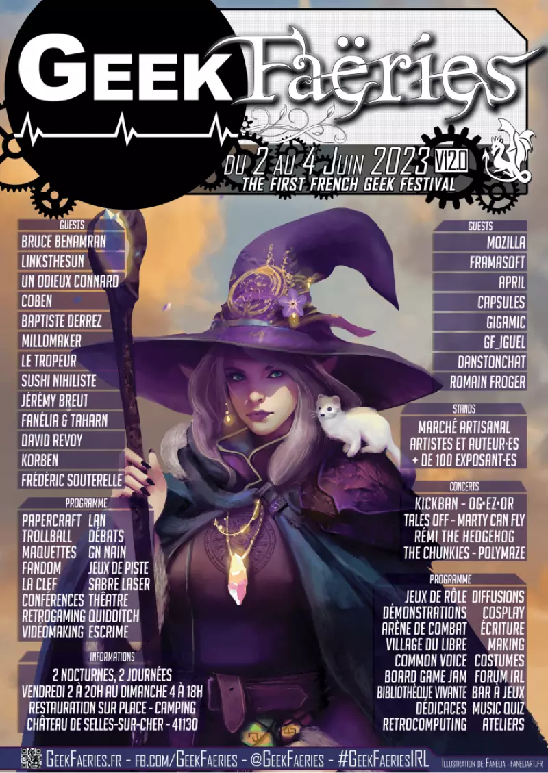 Affiche officielle Geek Faëries 2023