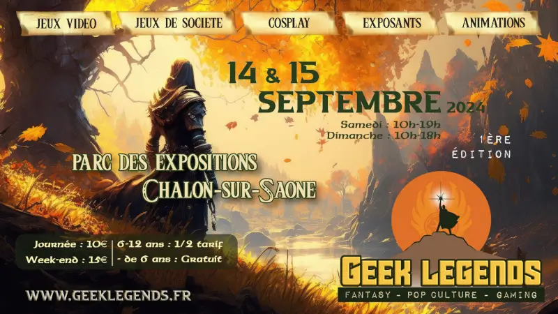 Official poster Geek Legends - Chalon-sur-Sa么ne 2024