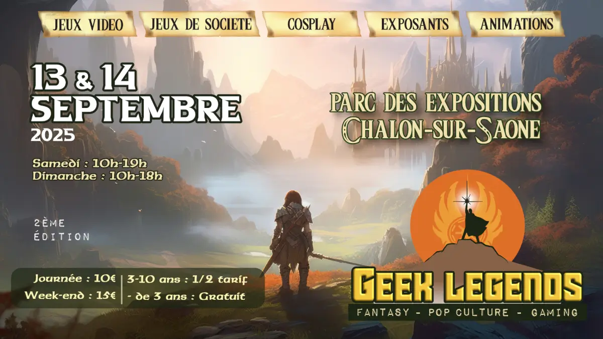 Official poster Geek Legends - Chalon-sur-Saône 2025