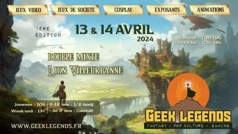 Affiche officielle Geek Legends - Lyon Villeurbanne 2024
