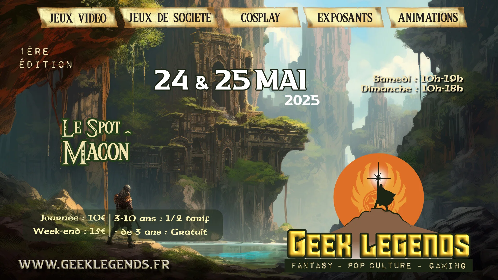 Affiche officielle Geek Legends - Mâcon 2025