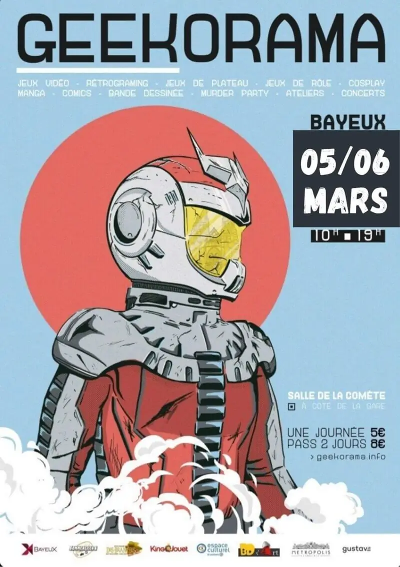 Official poster Geekorama festival 2022