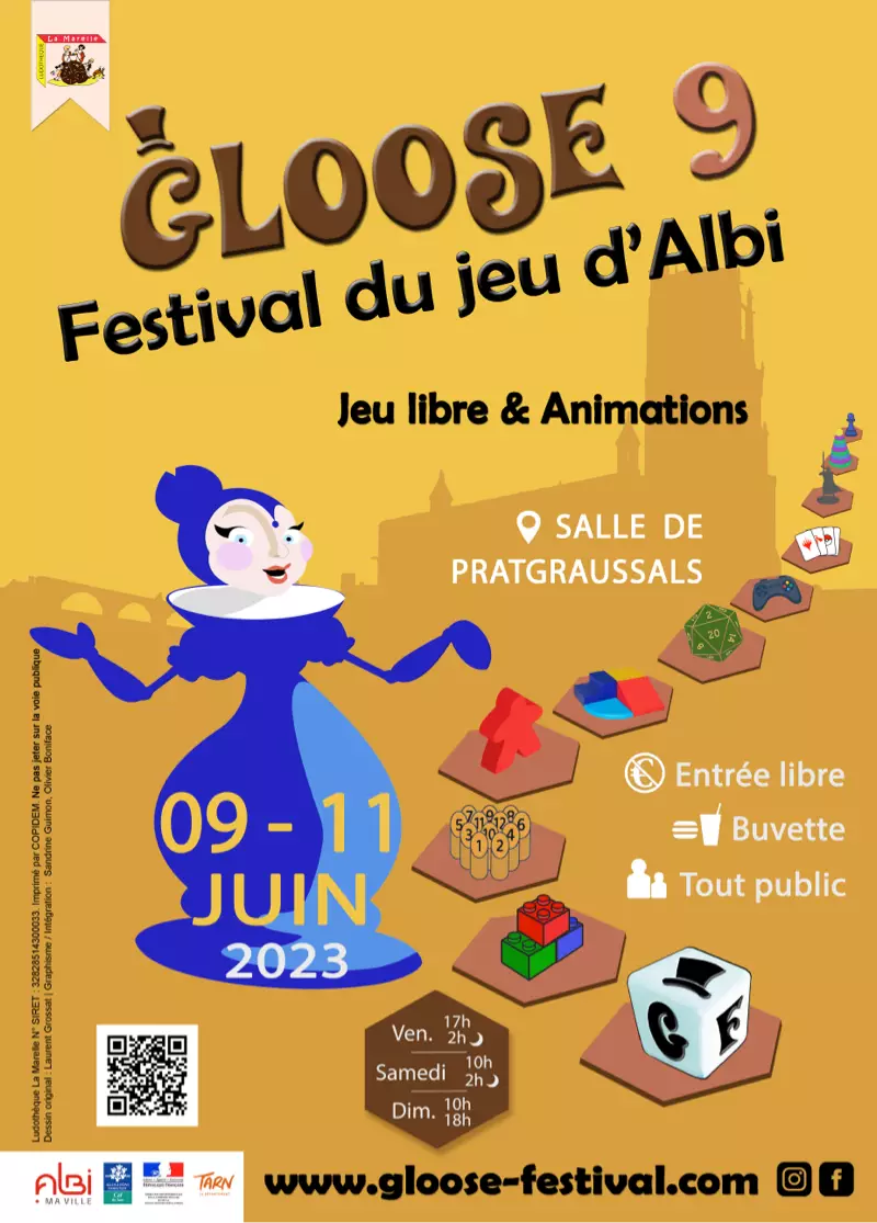 Affiche officielle Gloose festival 2023