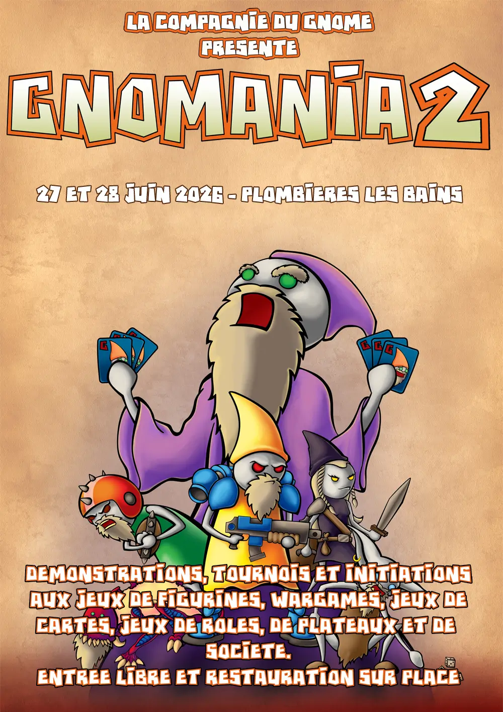 Affiche officielle Gnomania 2026