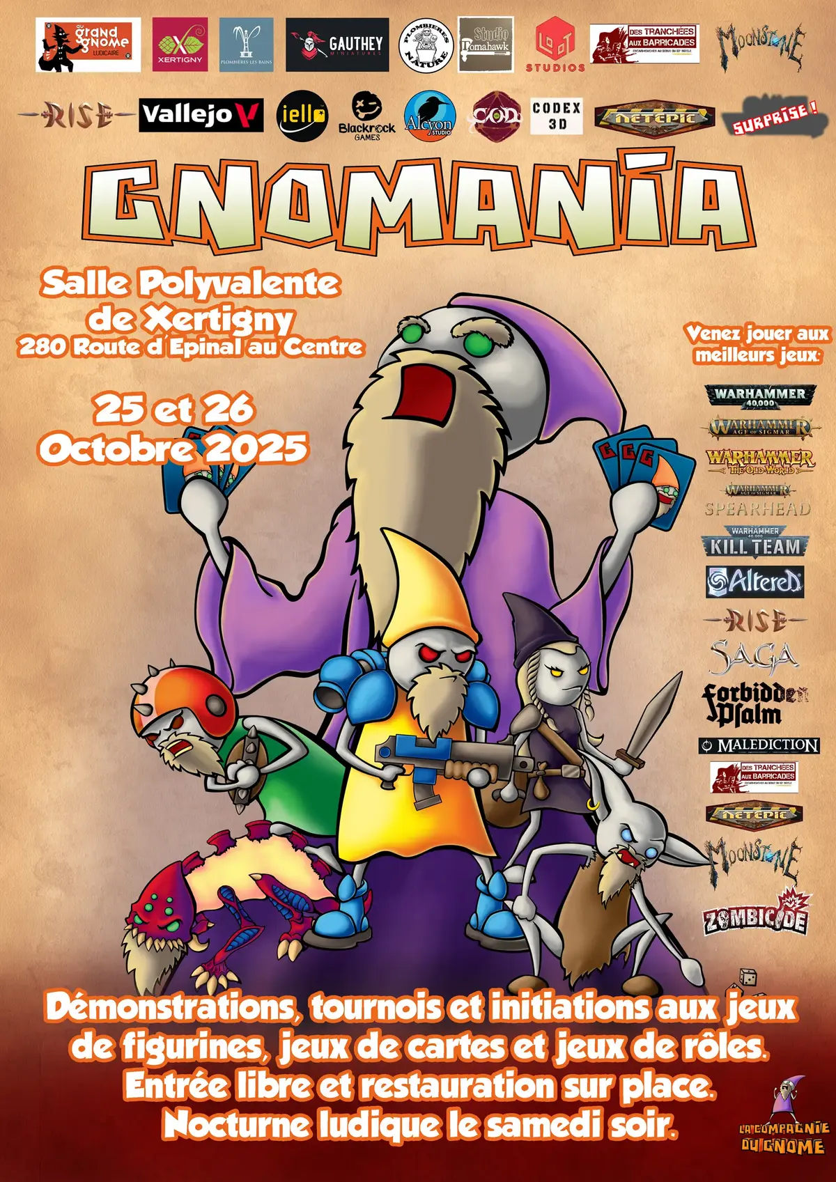 Affiche officielle Gnomania 2025