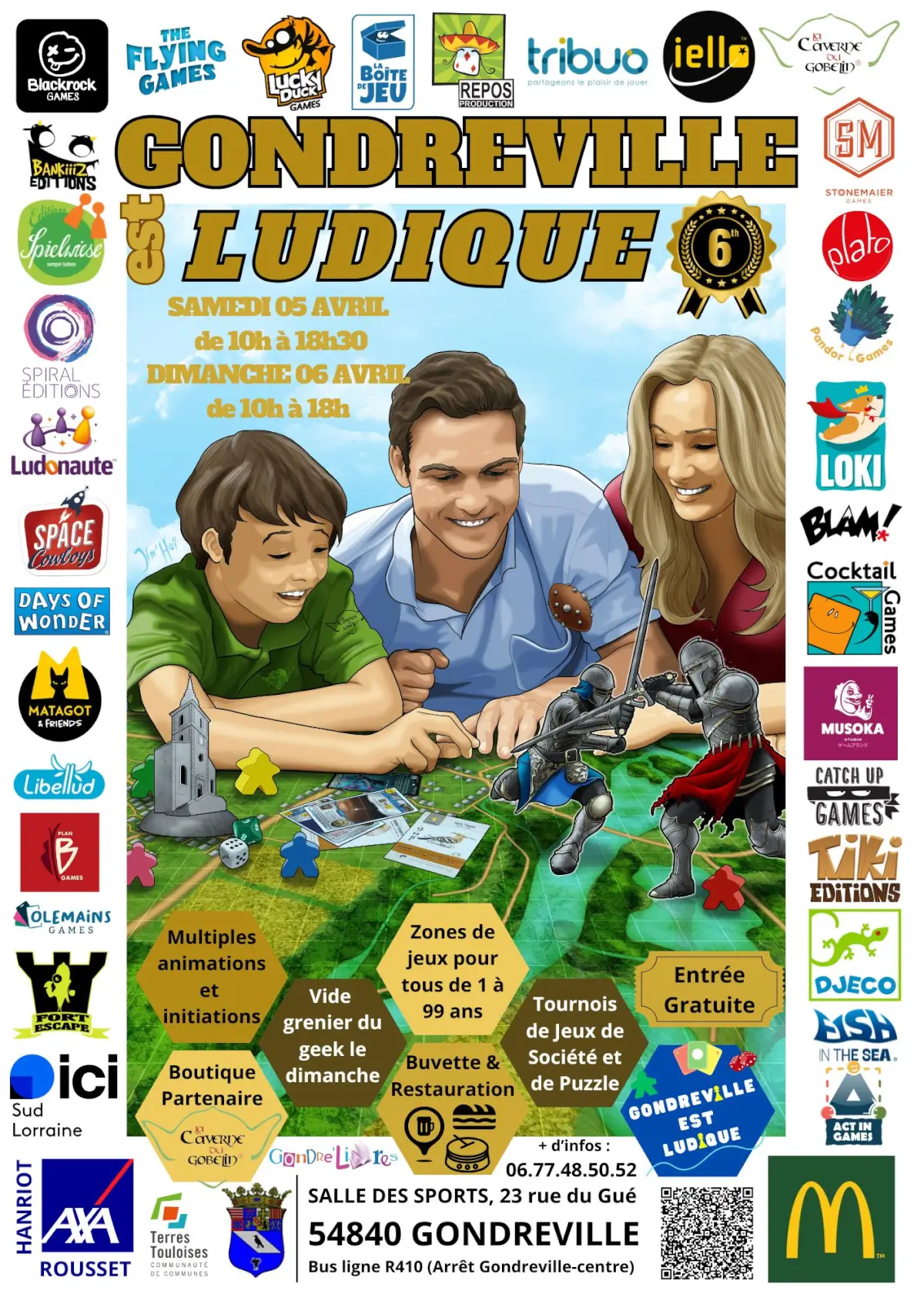 Official poster Gondreville est ludique 2025