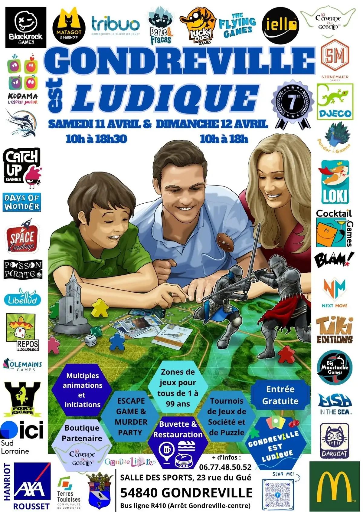 Affiche officielle Gondreville est ludique 2026