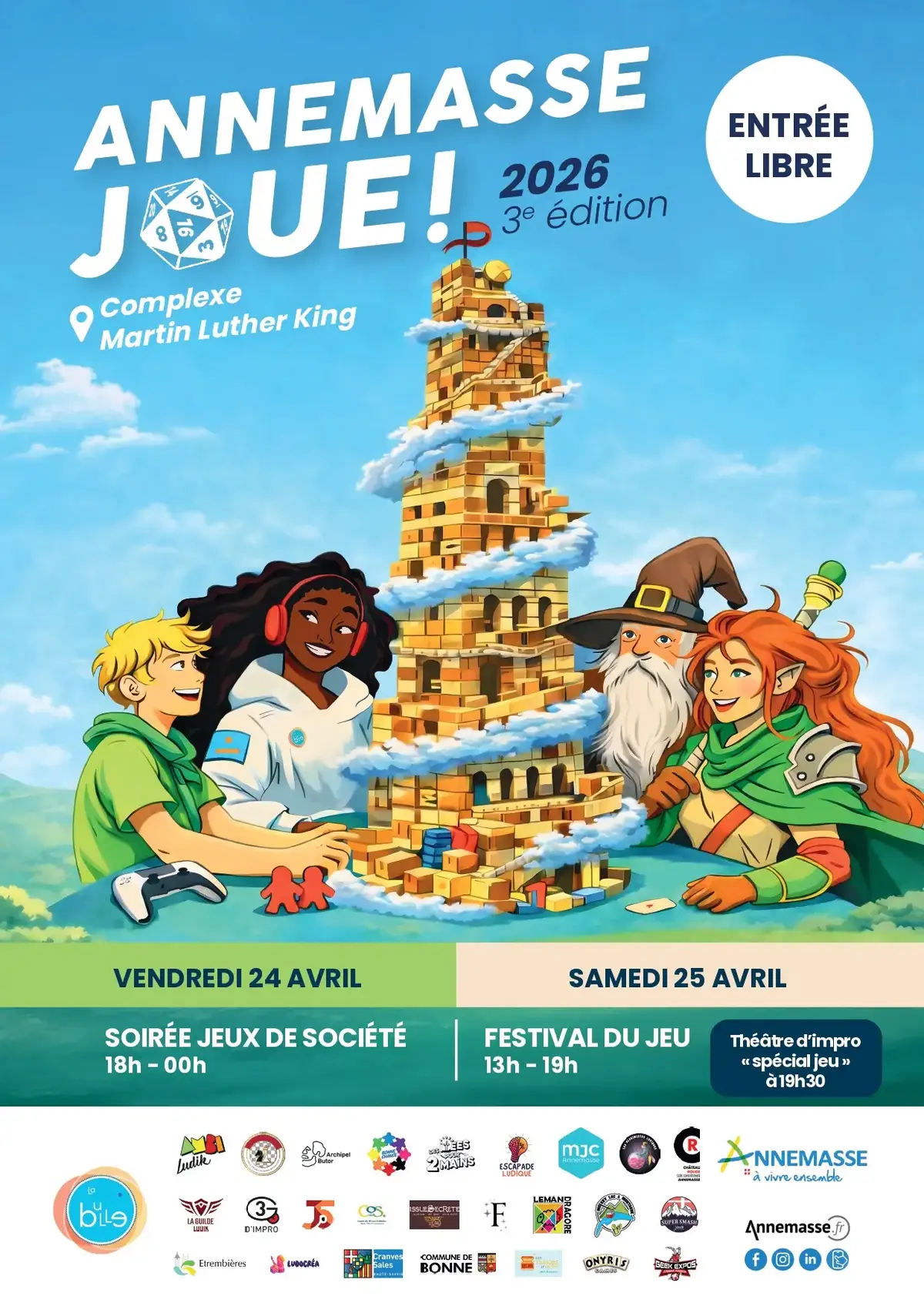Affiche officielle Annemasse joue ! 2026