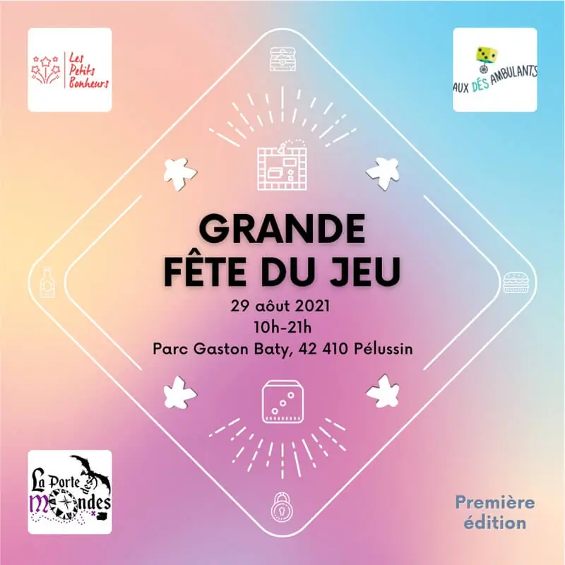 Affiche officielle Grande Fête du Jeu de Pélussin 2021