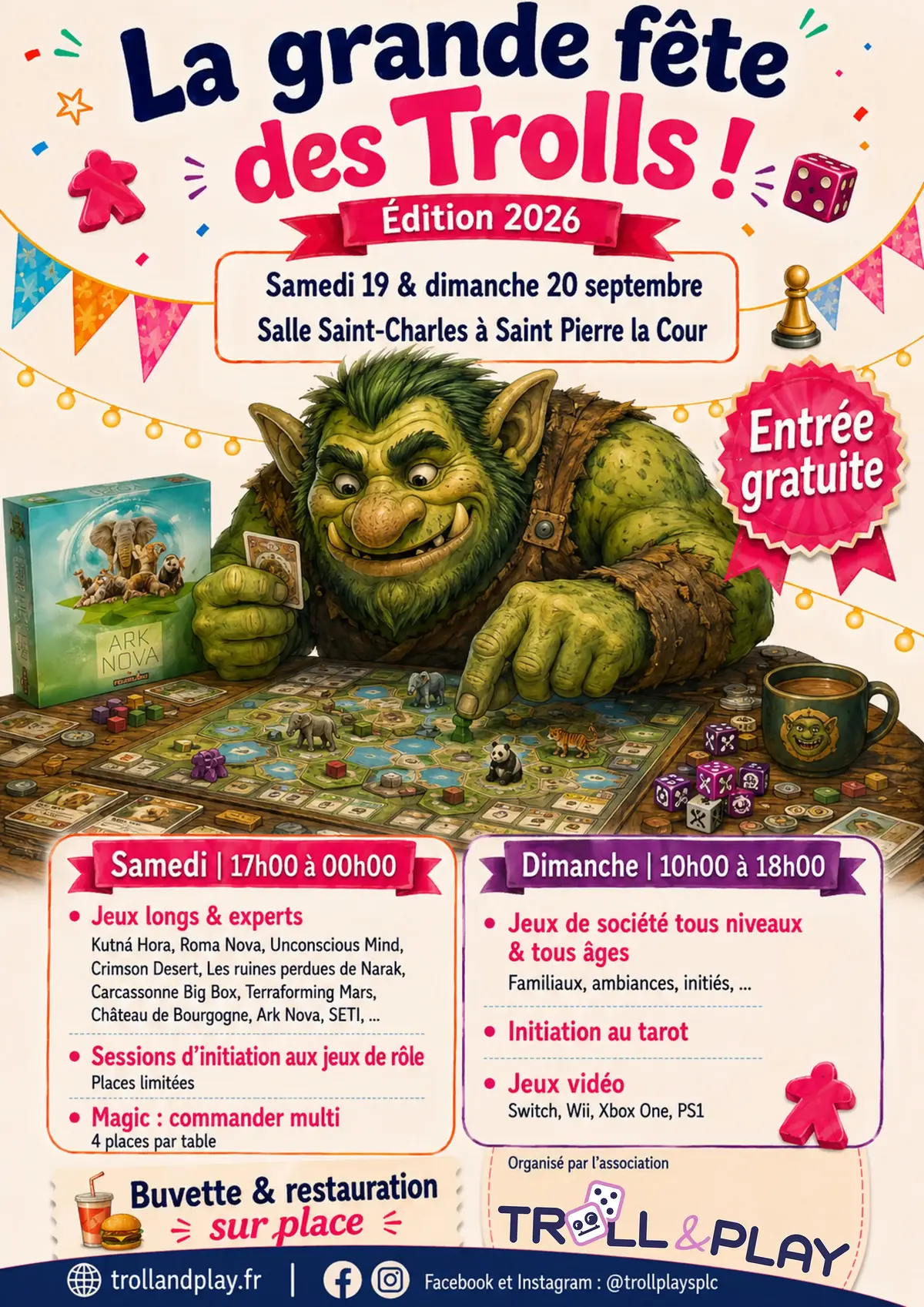 Affiche officielle La grande fête des trolls 2026
