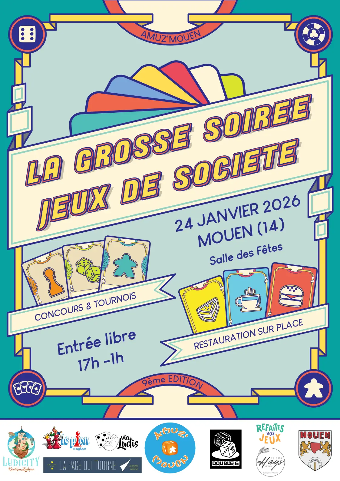 Official poster La Grosse Soirée Jeux de Société 2026