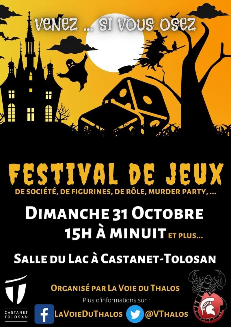 Affiche officielle Festival de jeux Halloween 2021