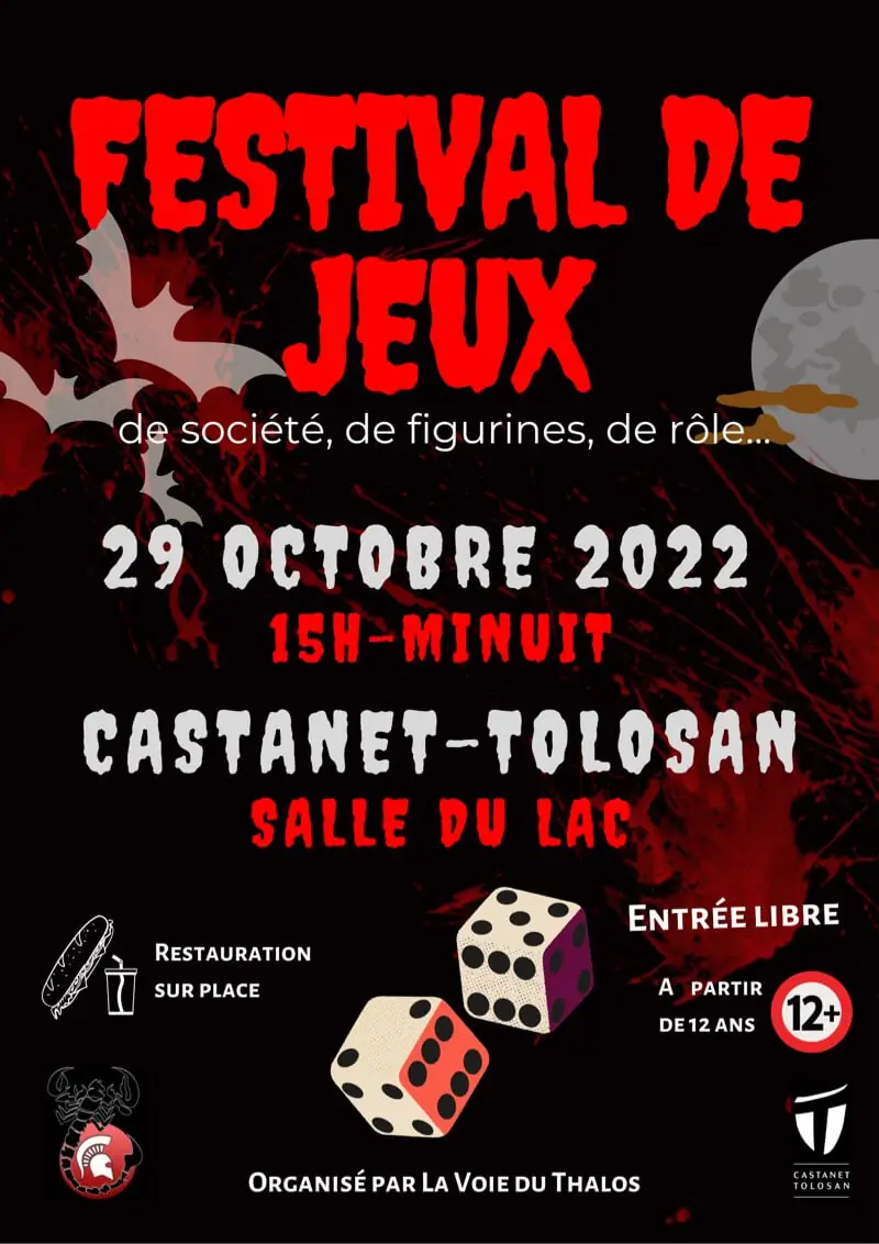 Affiche officielle Festival de jeux Halloween 2022