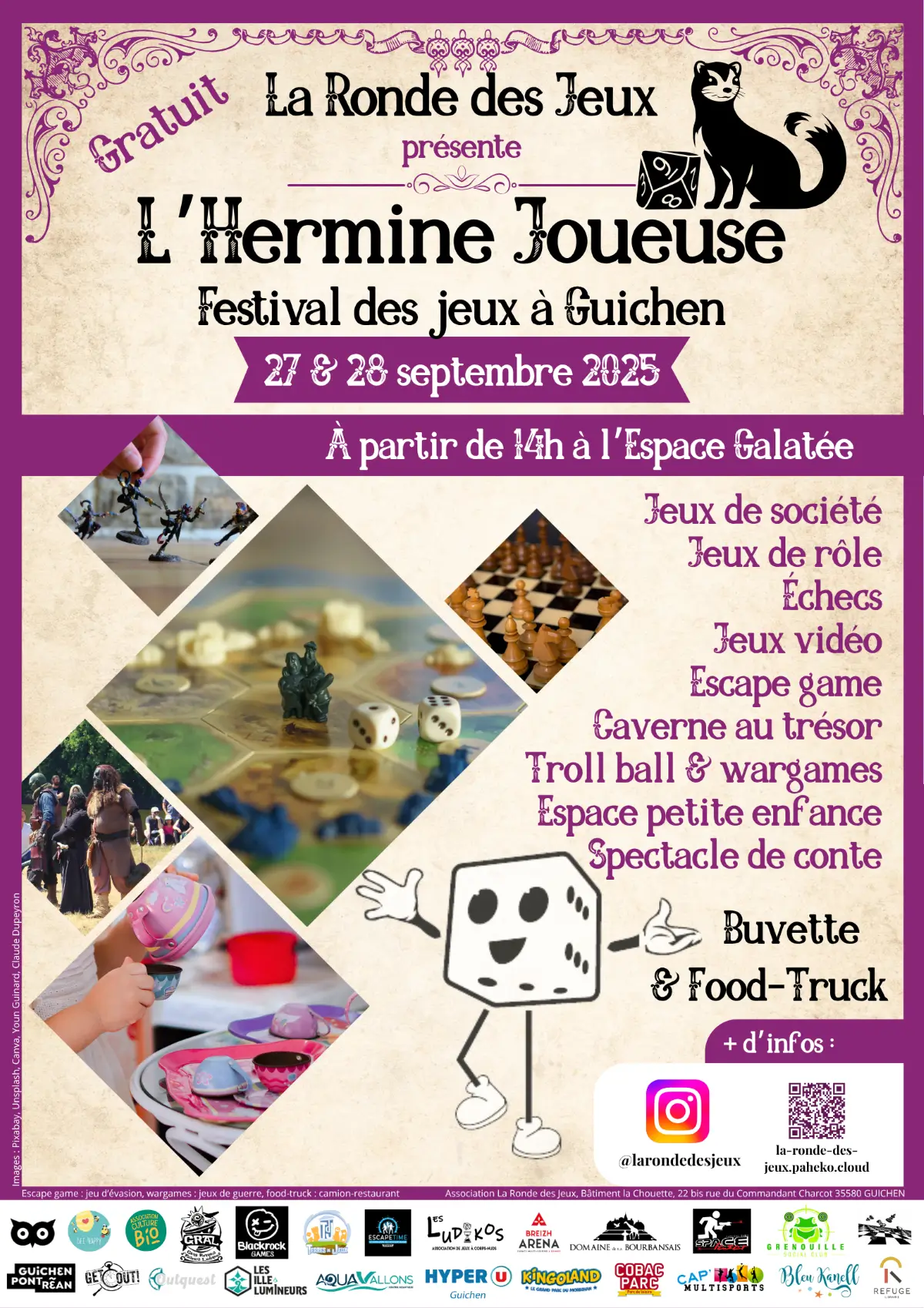 Affiche officielle L'Hermine Joueuse 2025