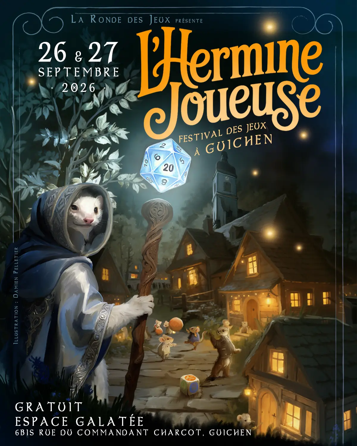 Affiche officielle L'Hermine Joueuse 2026