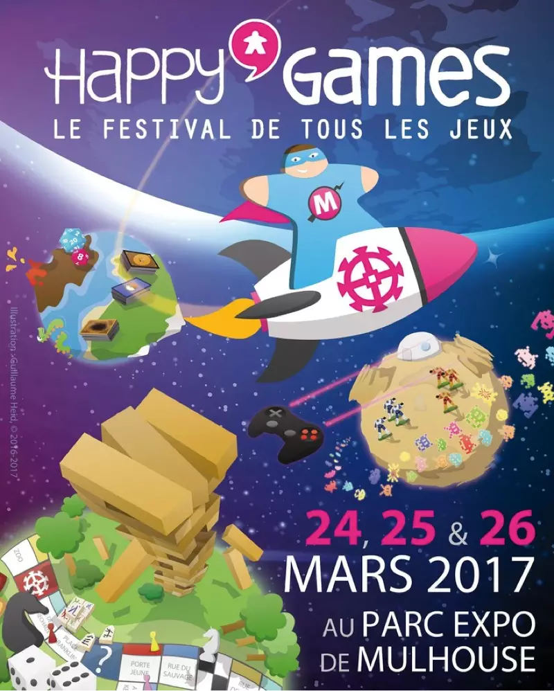 Affiche officielle Happy'Games Mulhouse 2017