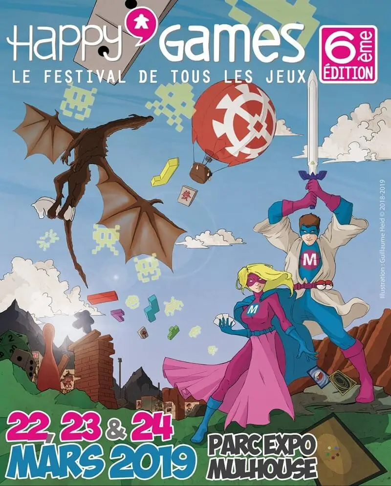 Affiche officielle Happy'Games Mulhouse 2019
