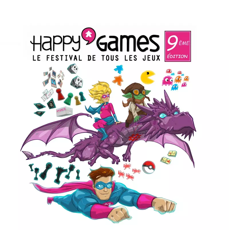 Affiche officielle Happy'Games Mulhouse 2024