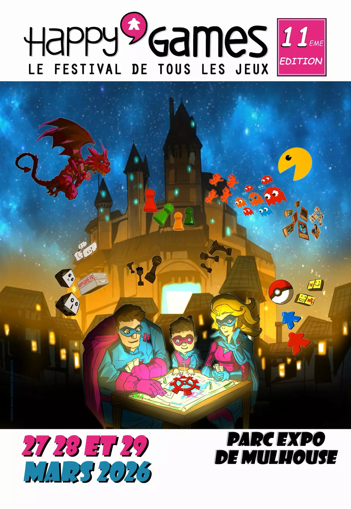 Affiche officielle Happy'Games Mulhouse 2026