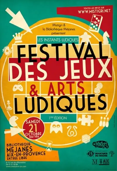Affiche officielle Les Instants Ludiques, festival des Jeux & Arts Ludiques 2017