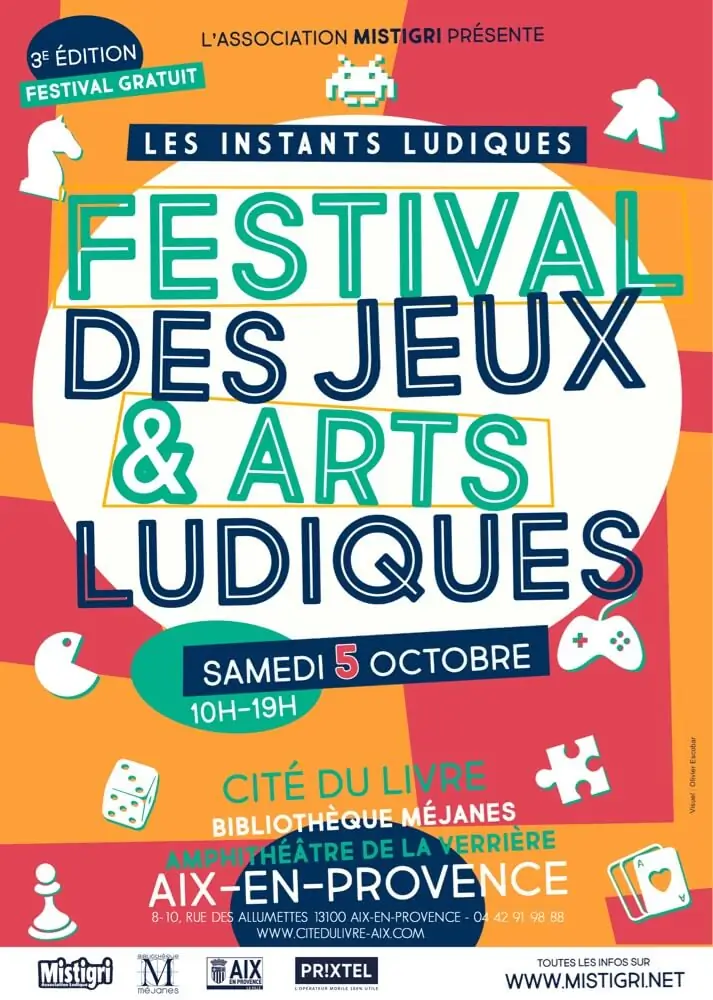 Affiche officielle Les Instants Ludiques, festival des Jeux & Arts Ludiques 2019