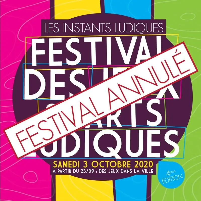 Affiche officielle Les Instants Ludiques, festival des Jeux & Arts Ludiques 2020