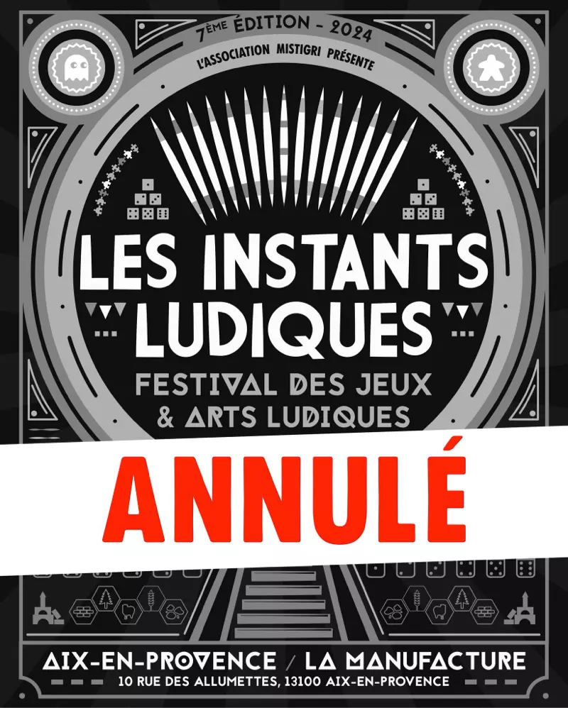 Affiche officielle Les Instants Ludiques, festival des Jeux & Arts Ludiques 2024