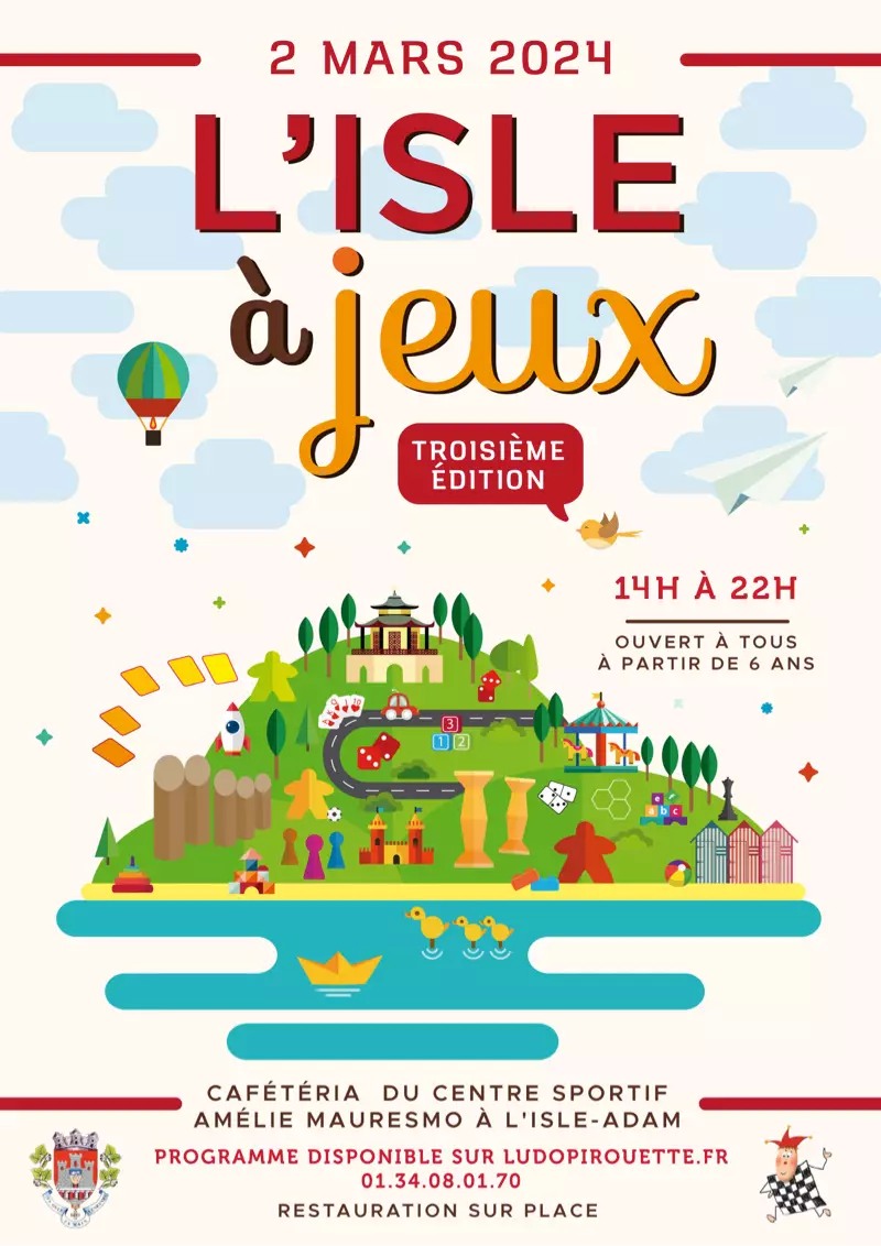 Affiche officielle L'Isle à jeux 2024
