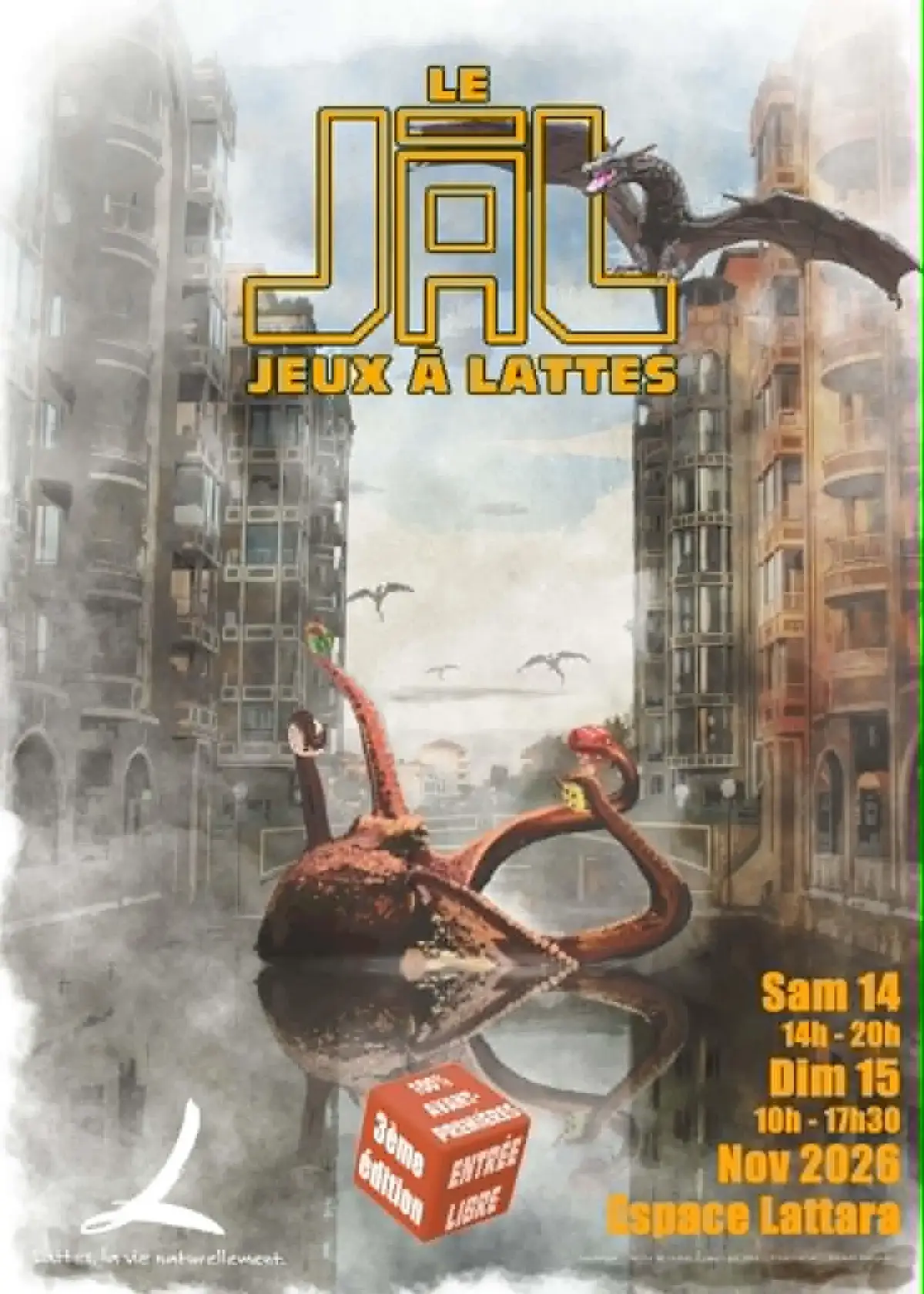 Official poster JAL - Jeux à Lattes 2026
