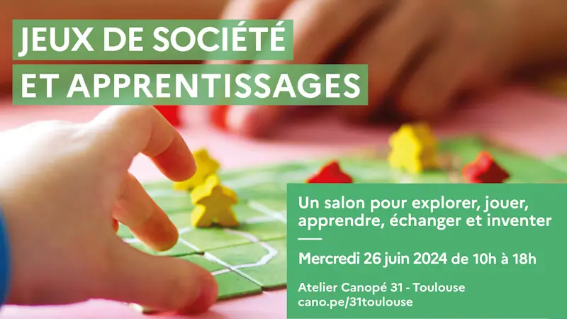 Official poster Jeux de Société et Apprentissages 2024