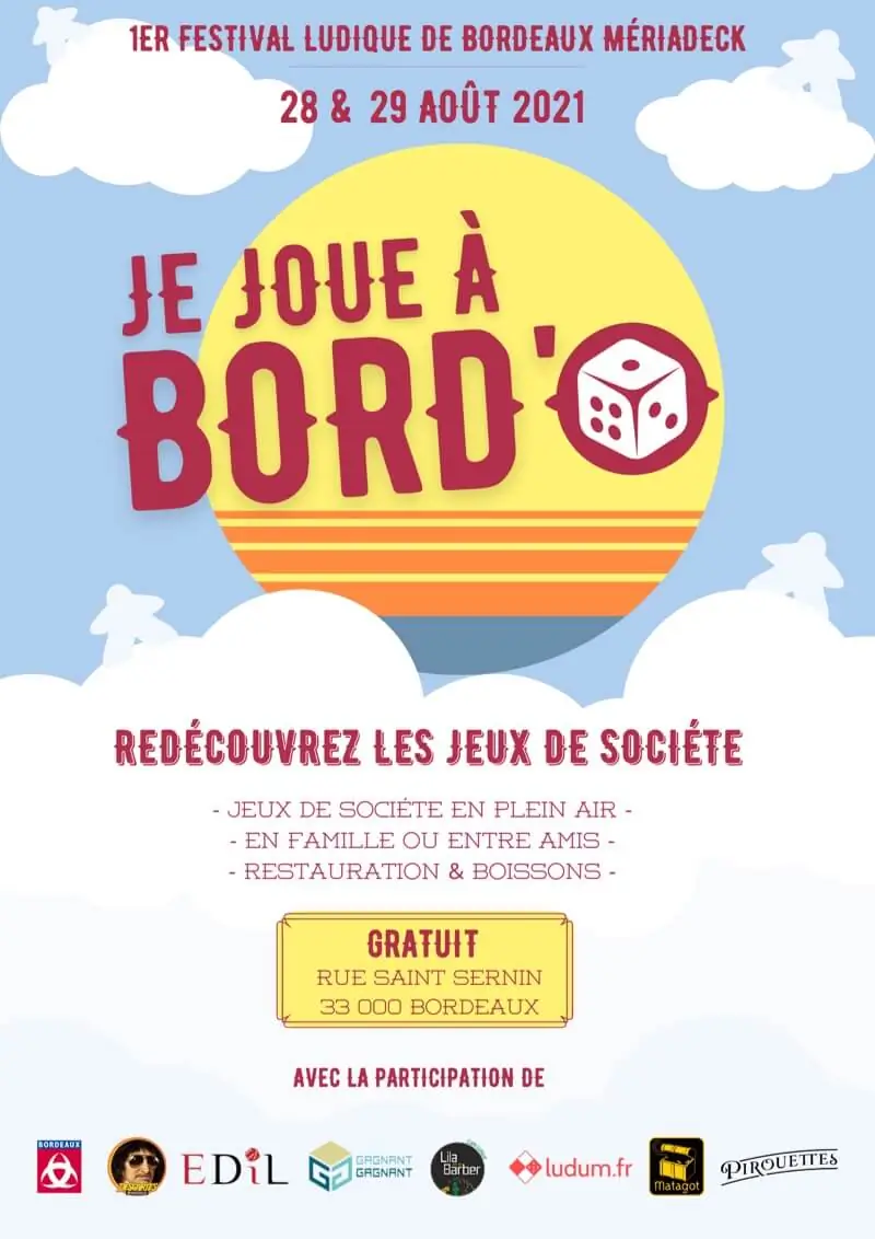 Affiche officielle Je joue à Bord'O 2021