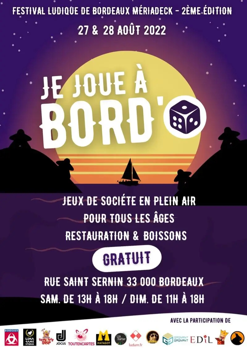 Affiche officielle Je joue à Bord'O 2022