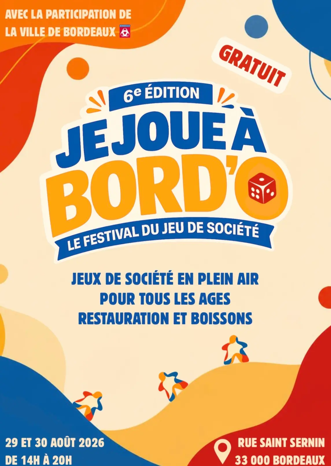 Official poster Je joue à Bord'O 2026