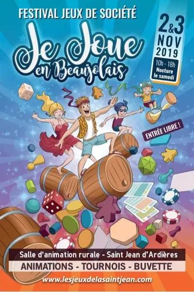 Affiche officielle Je Joue en Beaujolais 2019