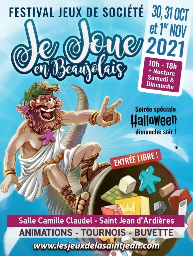 Affiche officielle Je joue en Beaujolais 2021