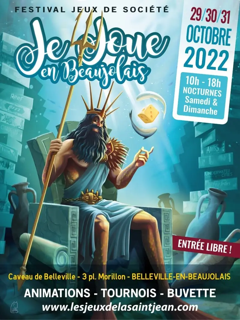 Affiche officielle Je joue en Beaujolais 2022