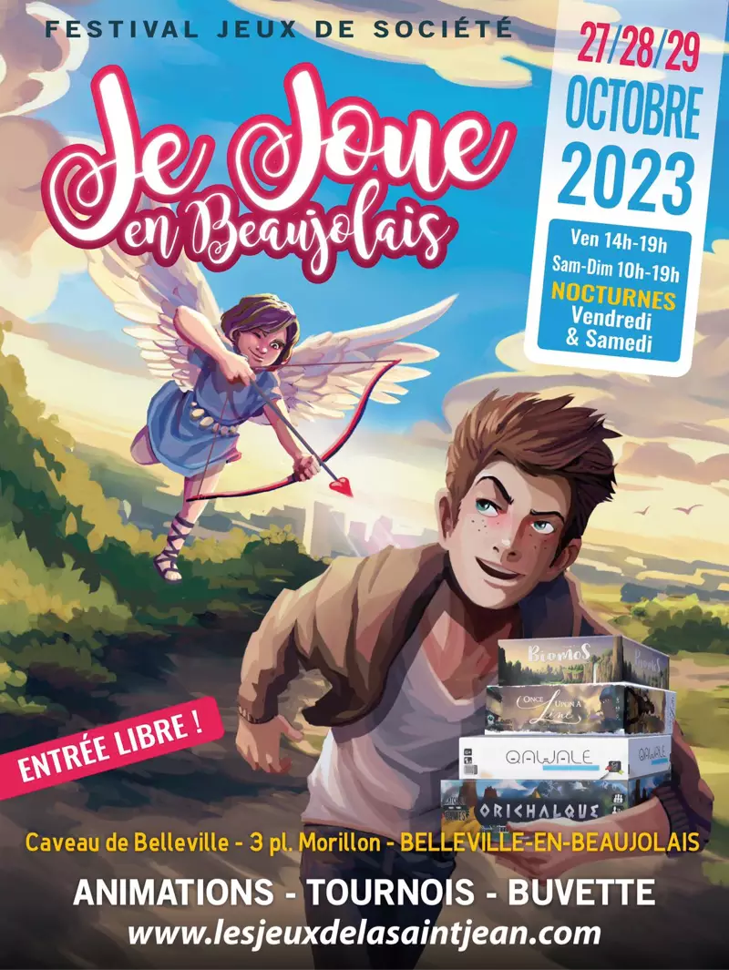 Affiche officielle Je joue en Beaujolais 2023
