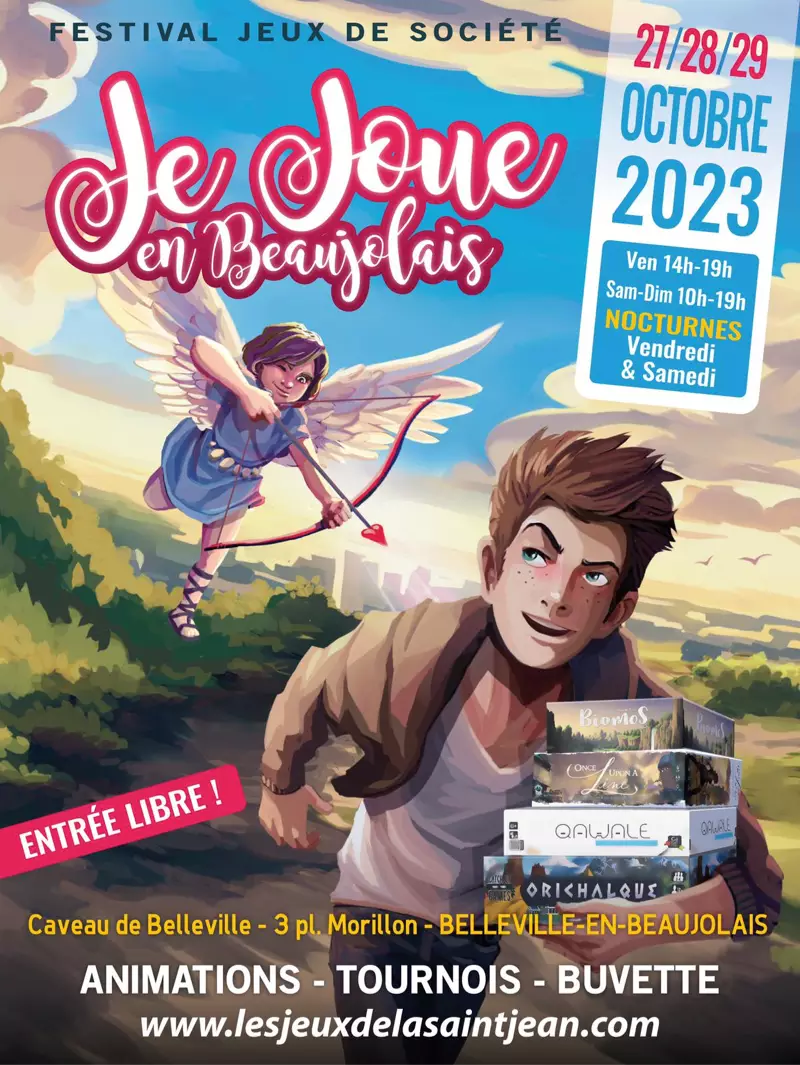 Affiche officielle Je Joue en Beaujolais 2023