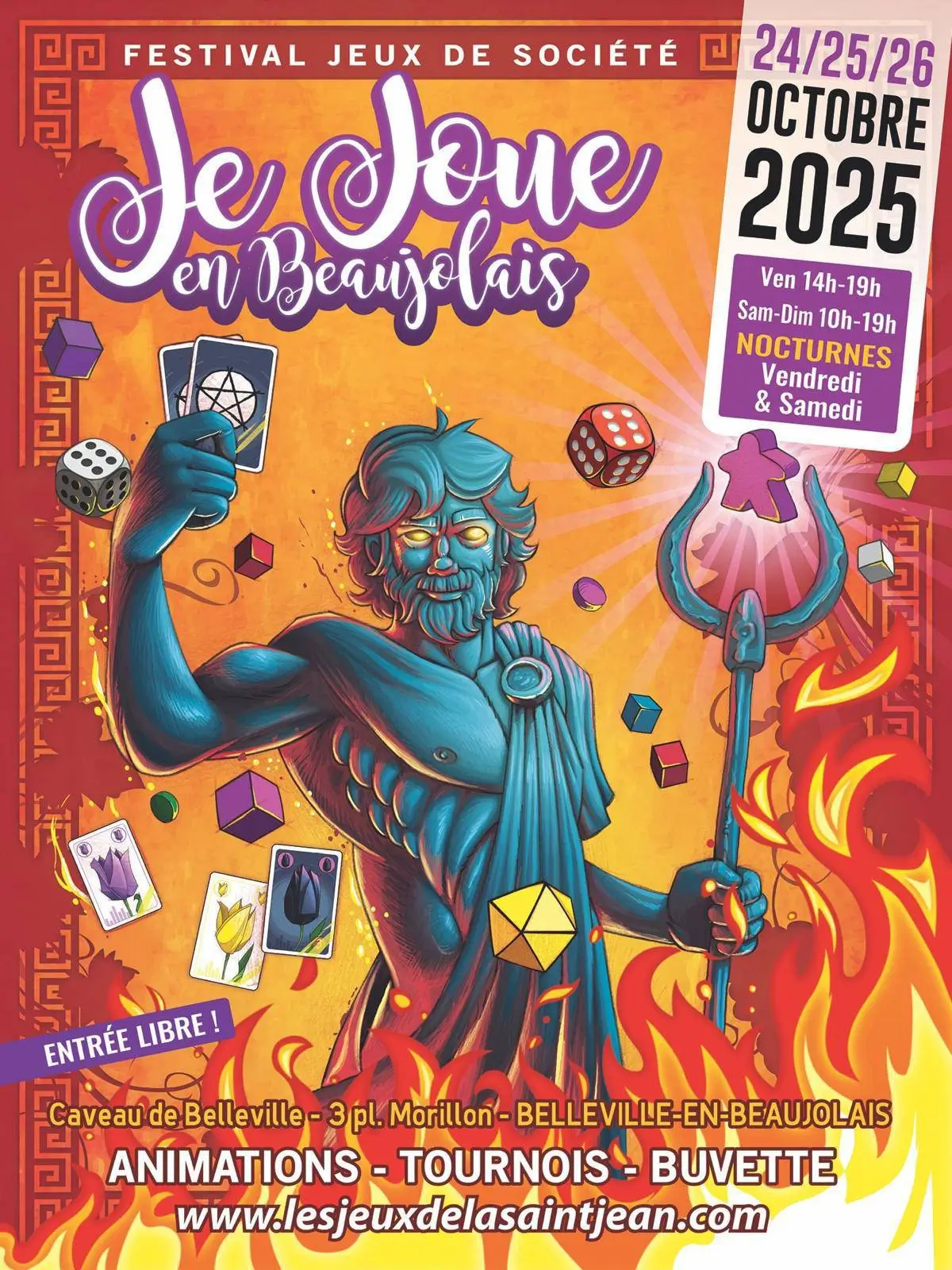 Affiche officielle Je joue en Beaujolais 2025