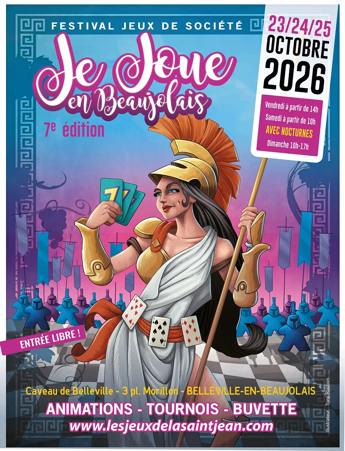 Official poster Je Joue en Beaujolais 2026