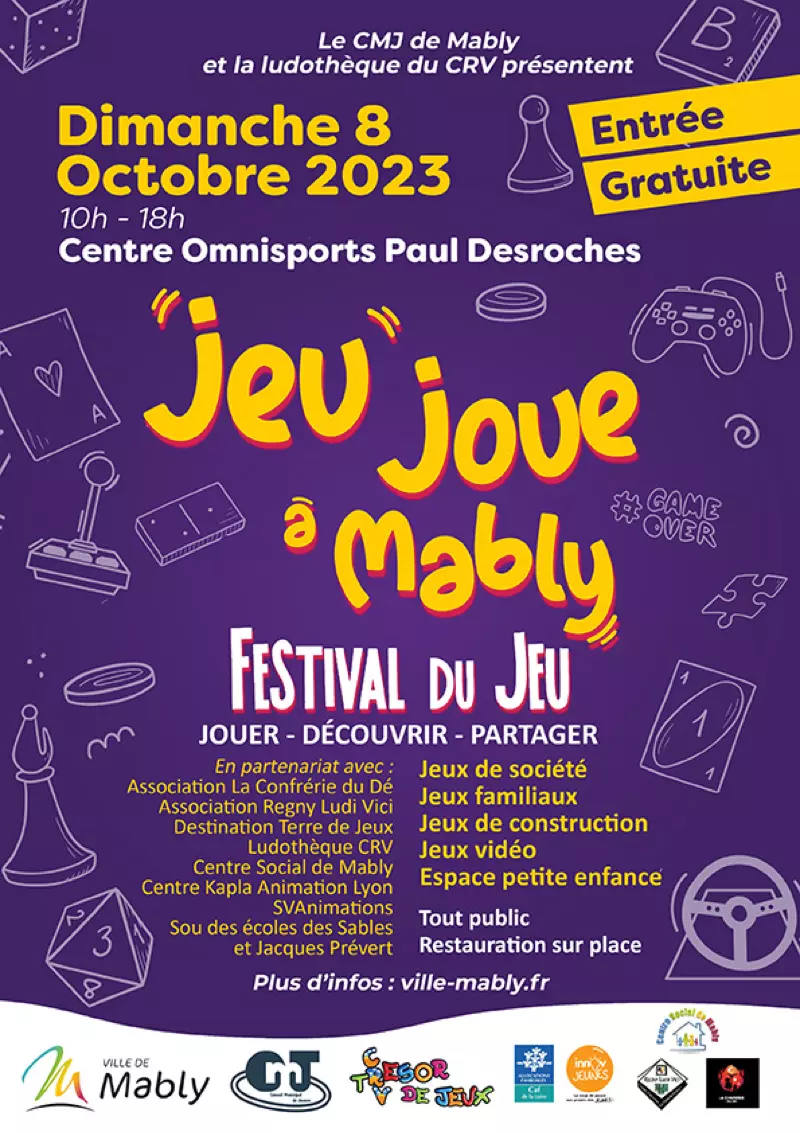 Affiche officielle JEU Joue à Mably 2023