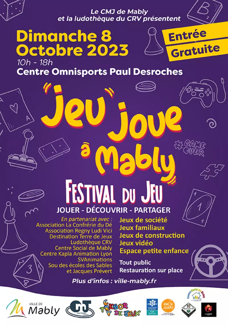Affiche officielle Jeu Joue à Mably 2023