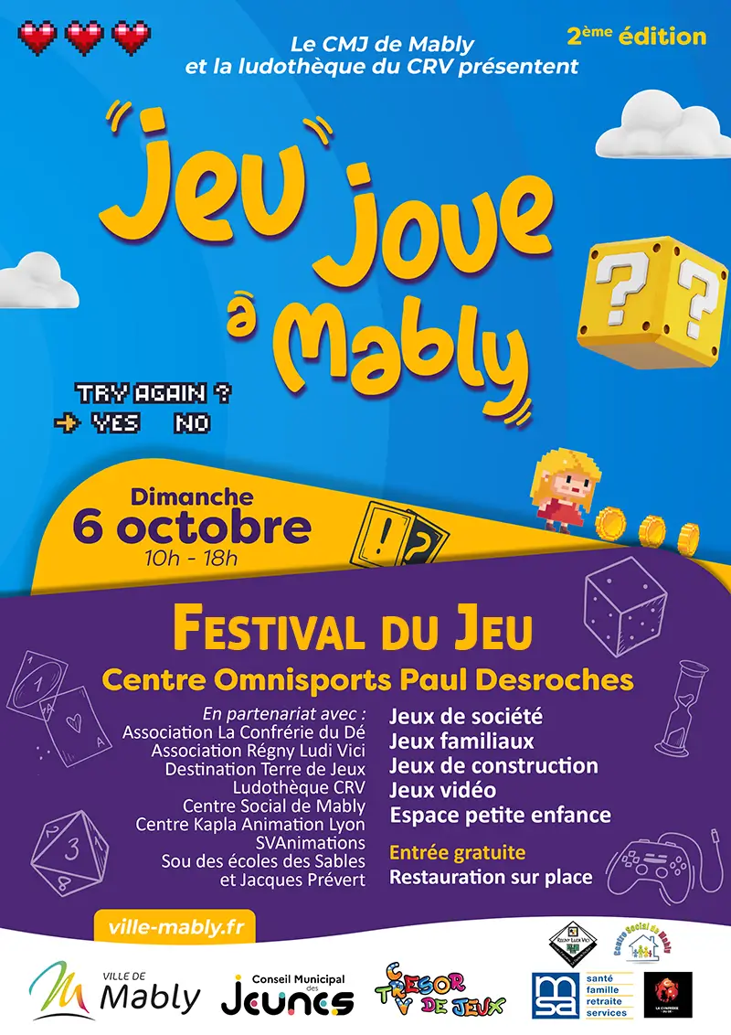 Affiche officielle Jeu Joue à Mably 2024