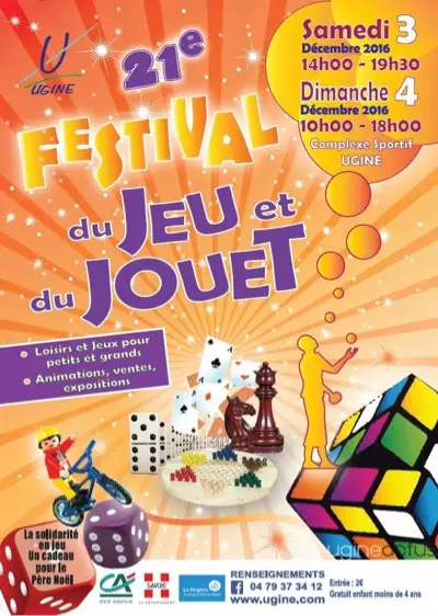 Affiche officielle Festival du Jeu et du Jouet 2016