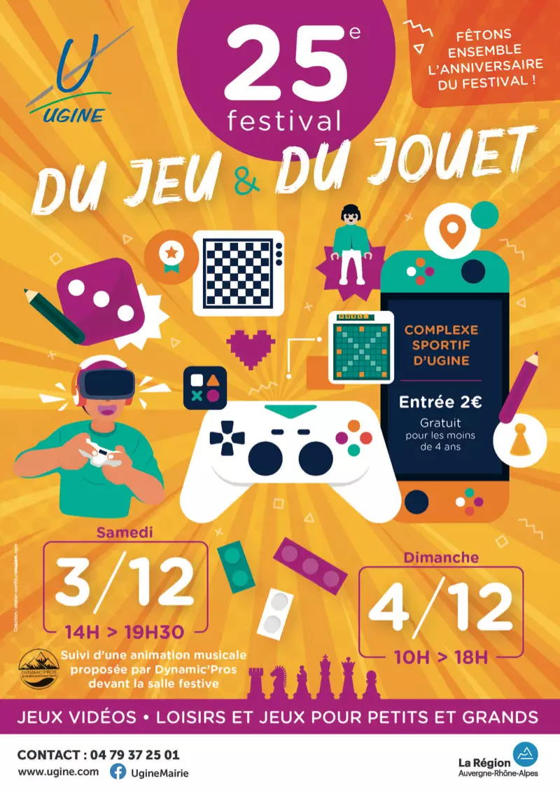 Affiche officielle Festival du Jeu et du Jouet 2022