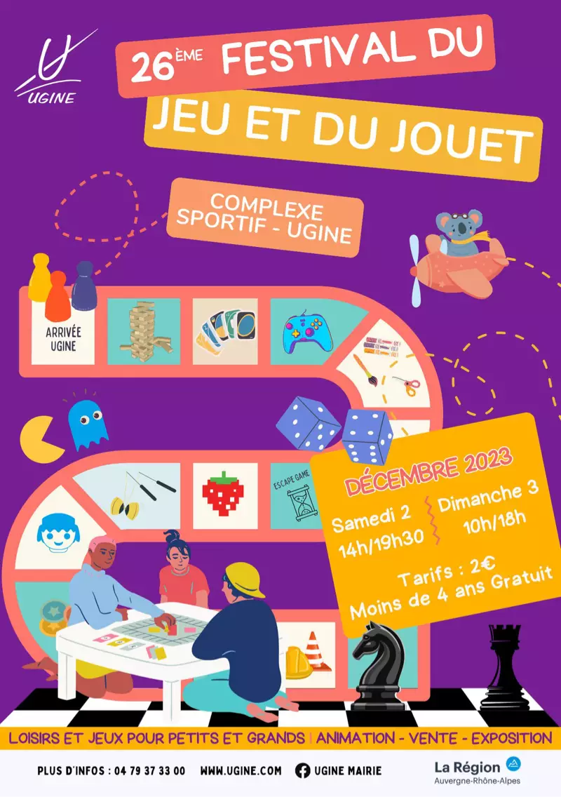 Affiche officielle Festival du Jeu et du Jouet 2023