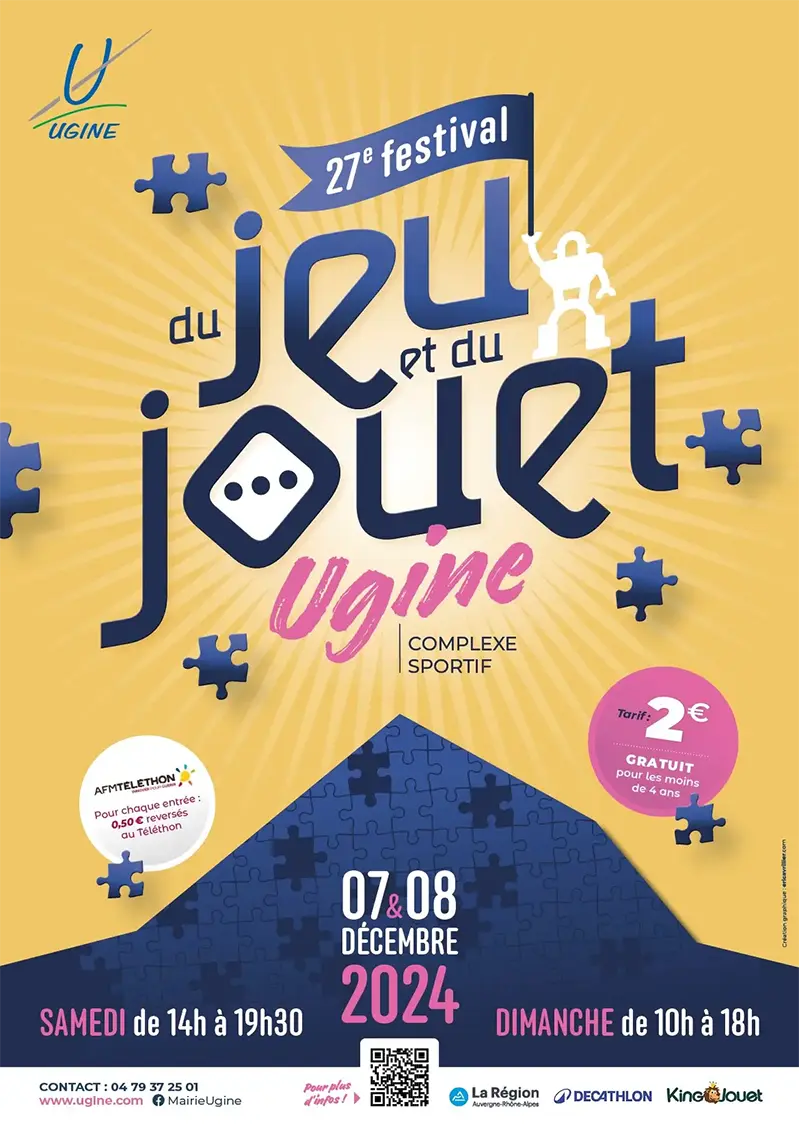 Affiche officielle Festival du Jeu et du Jouet 2024